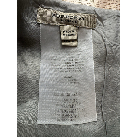 VTG Burberry London Wool Wrap Mini Skirt Y2K Plaid Fringe Quiet Luxury Preppy - Picture 5 of 11